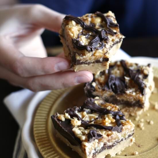 PB Choc samoas bars