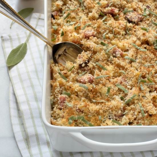 Ham and Cheese Casserole with Apple