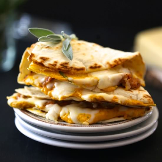 Cheesy Pumpkin Quesadilla