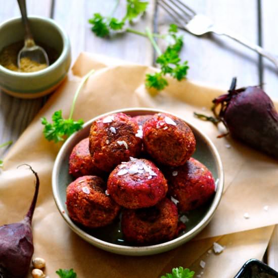 Nordic Beetroot Falafels