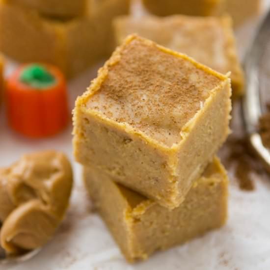 Peanut Butter Pumpkin Fudge