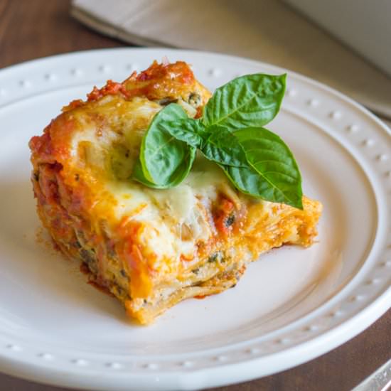 Spinach Artichoke Chicken Lasagna