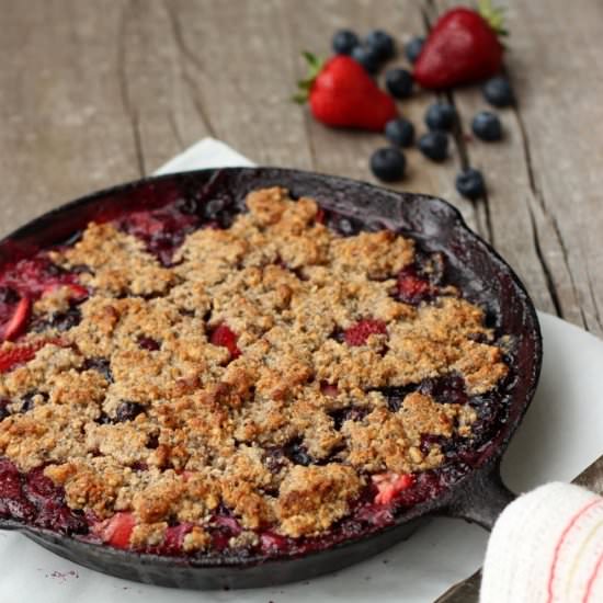 Grain-free Mixed Berry Crumble