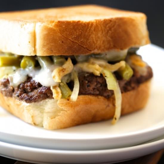 Green Bean Casserole Patty Melt