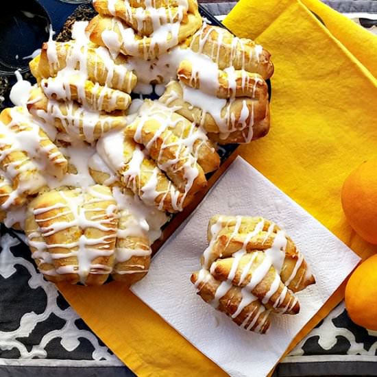 Meyer lemon pull apart bread