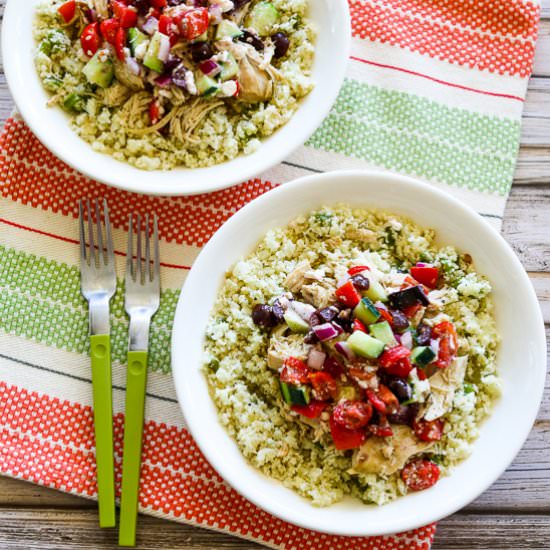 Slow Cooker Greek Chicken Bowl