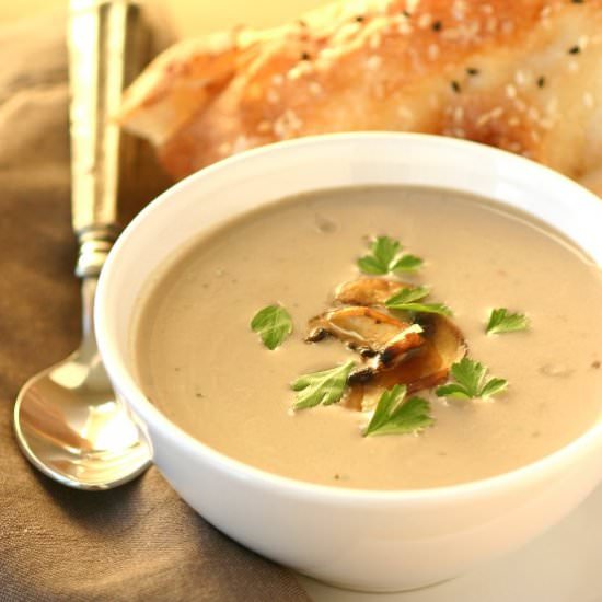 Vegan Cream of Mushroom Soup