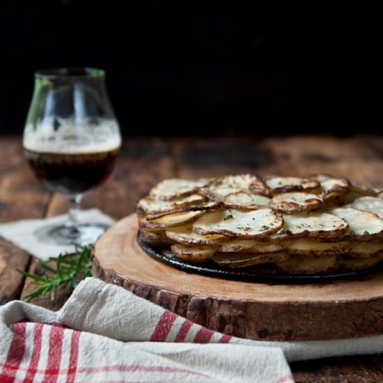 Rosemary Potato Brown Ale Galette
