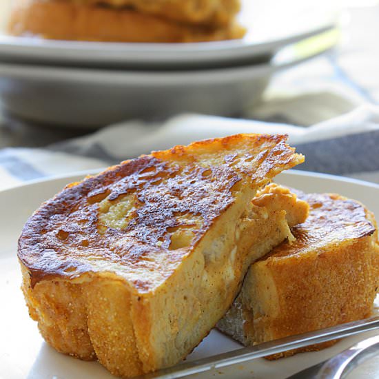 Pumpkin Cream Cheese French Toast