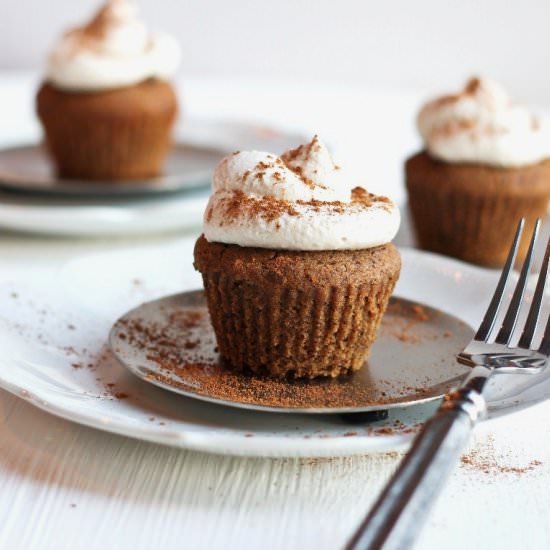 GF Pumpkin Spice Latte Cupcakes