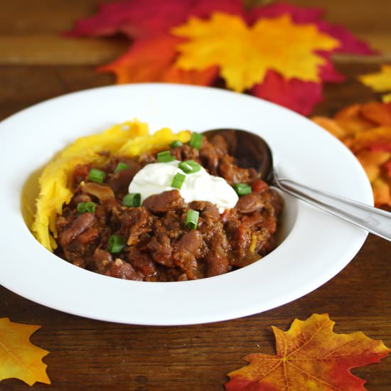 Chili In A Pumpkin