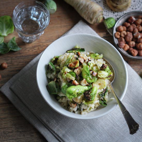 Brussels Sprouts Risotto