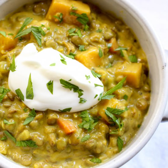 Coconut-Ginger Lentil Soup