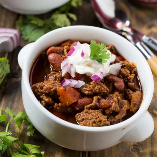 Dr. Pepper Chili