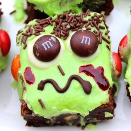 Frankenstein Brownies