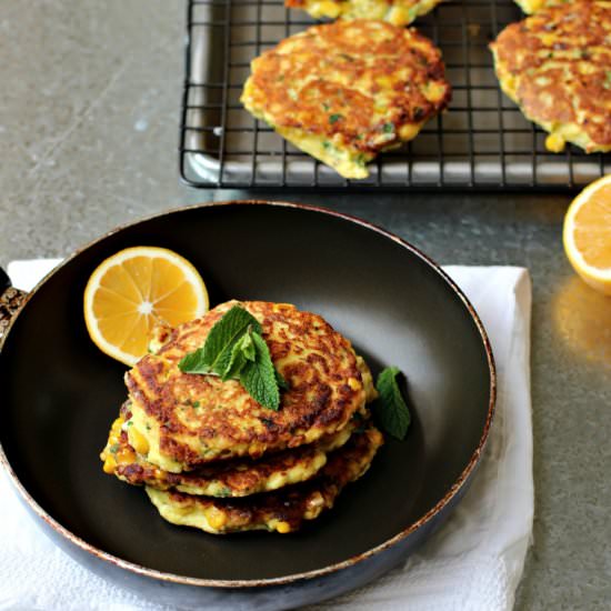 Corn and Ricotta Cakes