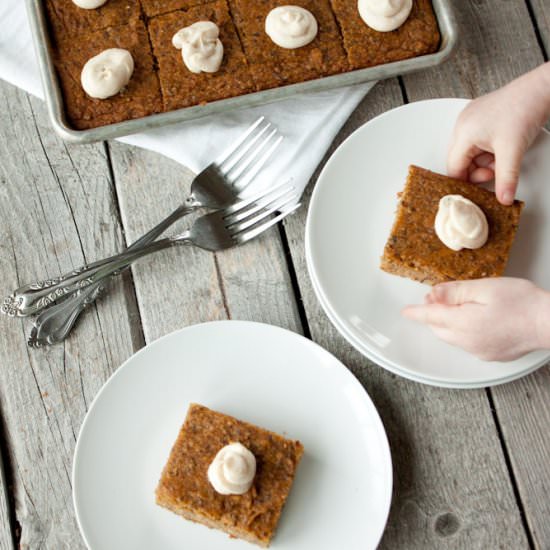 Grain Free Pumpkin Bars