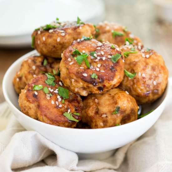 Asian Style Chicken Meatballs