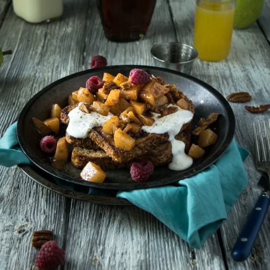 French Toast with Pear Compote