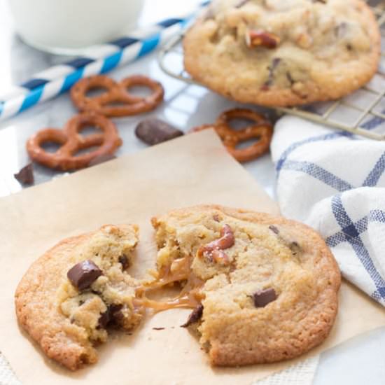 Salted Caramel Chocolate Cookies
