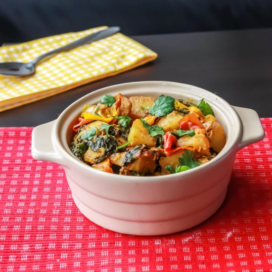Saag Aloo Capsicum