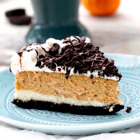 Pumpkin Oreo Cheesecake