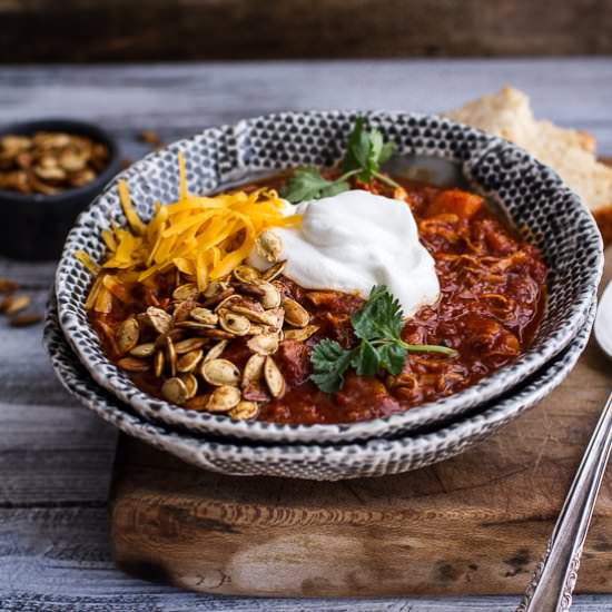 Crockpot Puled Pork Chili