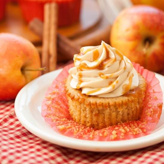 Caramel Apple Cupcakes