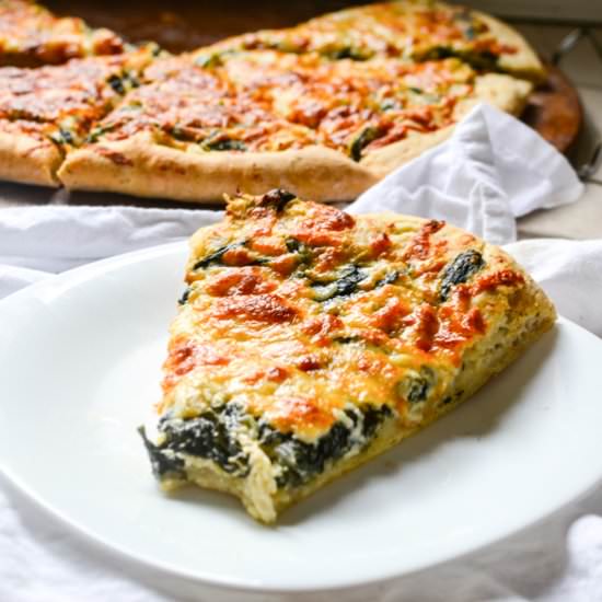 Spinach and Artichoke Pizza