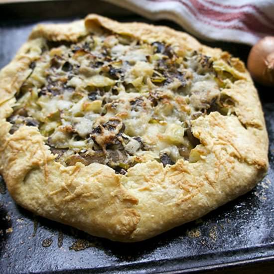 Mushroom, Leek and Fennel Galette