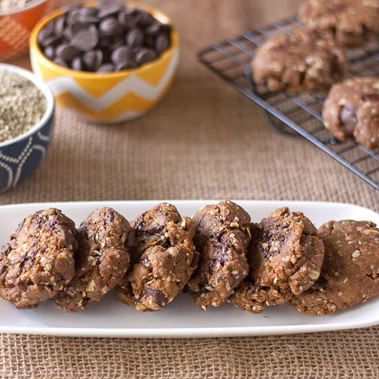 Hemp Oat & Chocolate Chip Cookies