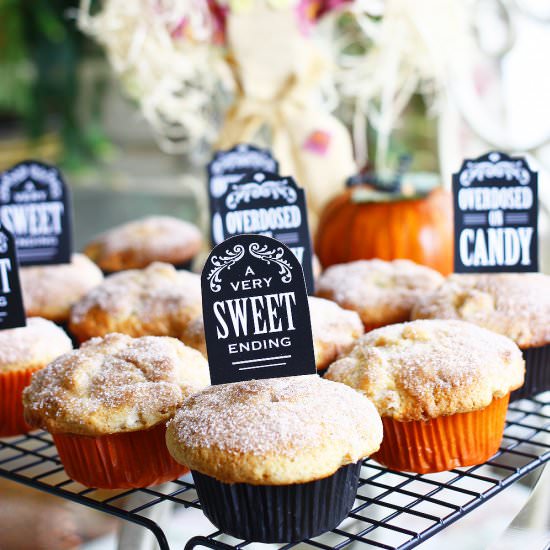 Halloween Apple Muffins