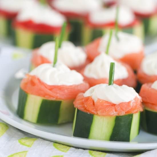 Cucumber Salmon Cream Cheese