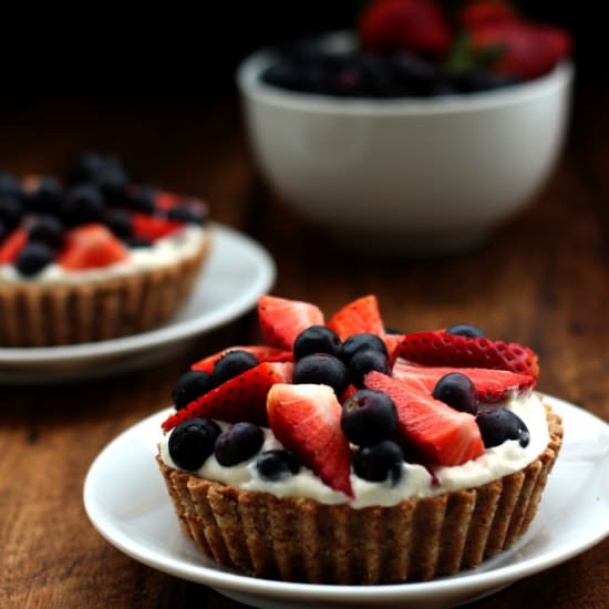 Grain-Free Berry & Cream Tarts