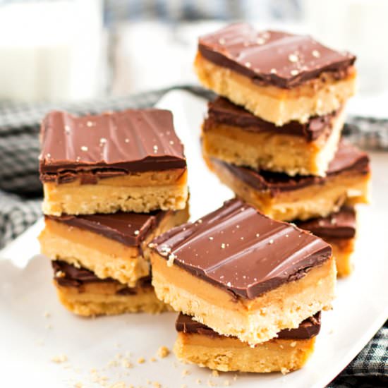 No-Bake Millionaire Shortbread Bars
