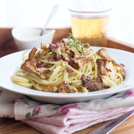 Spaghetti with Chanterelles