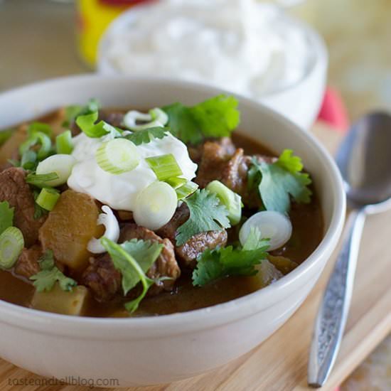 Slow Cooker Enchilada Beef Stew
