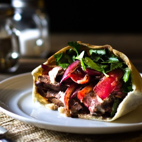 Flank Steak Shawarma Style