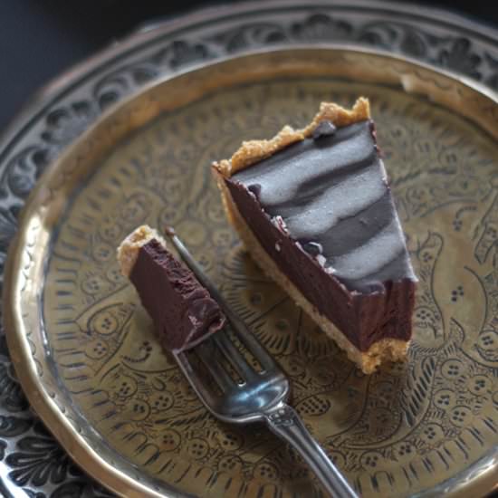 Halloween Chocolate Pumpkin Tart