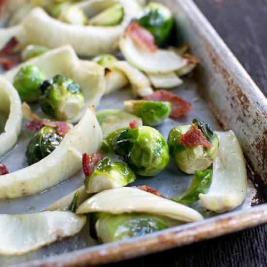 Maple Roasted Brussels Sprouts