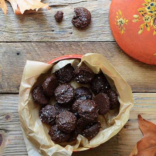 Salted Dark Chocolate Cookies