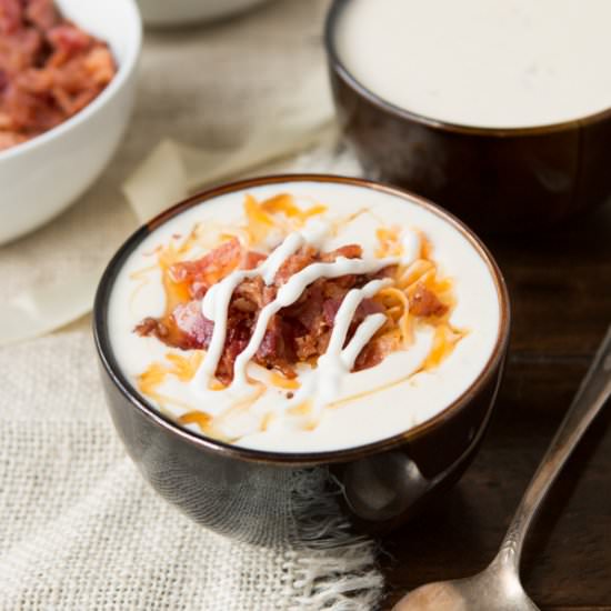 Golden Loaded Baked Potato Soup