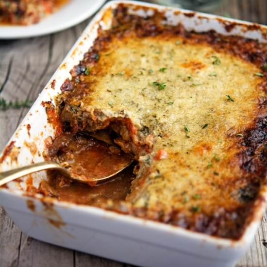 Eggplant Gratin with Tomato & Herbs