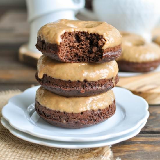 Chocolate Donut with PB Glaze