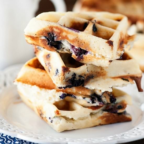 Blueberry Muffin Waffles