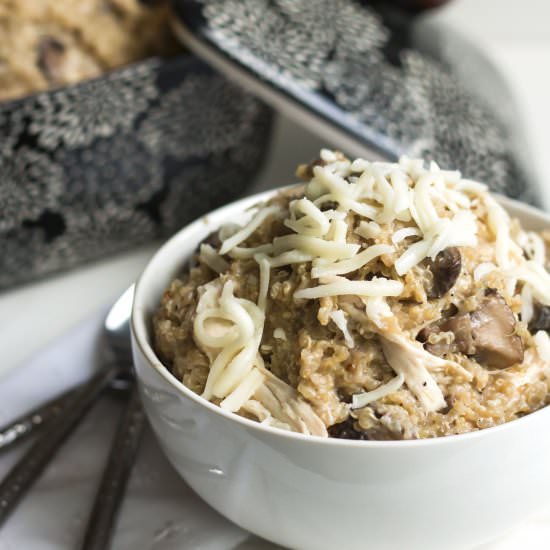 Cheesy Chicken Tetrazzini Quinoa