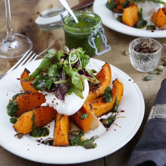 Butternut Squash with burrata