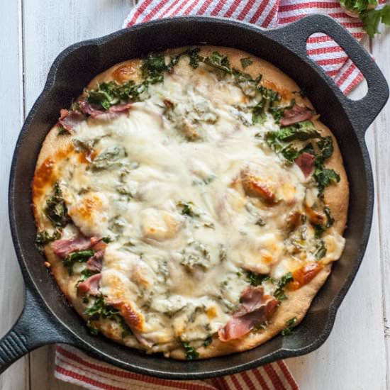 Whole Wheat Kale & Prosciutto Pizza