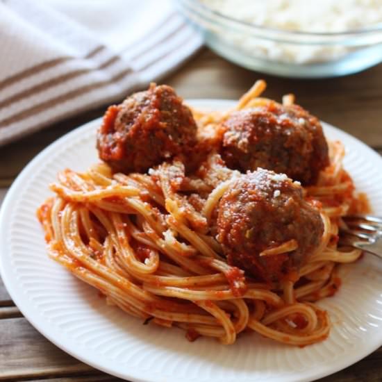 Classic Spaghetti and Meatballs