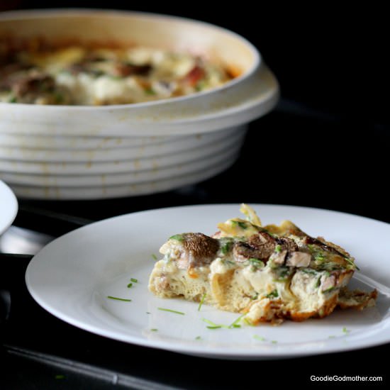 Crustless Bacon Chive Quiche